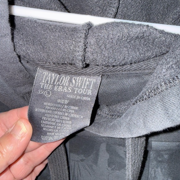 Taylor Swift Eras Tour Gray Hooded Sweater - Picture 3 of 4